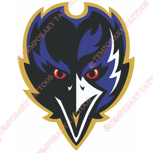 Baltimore Ravens Customize Temporary Tattoos Stickers NO.413